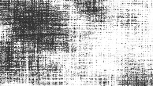 Black and white textured background with overlapping grid patterns and distressed effect grunge