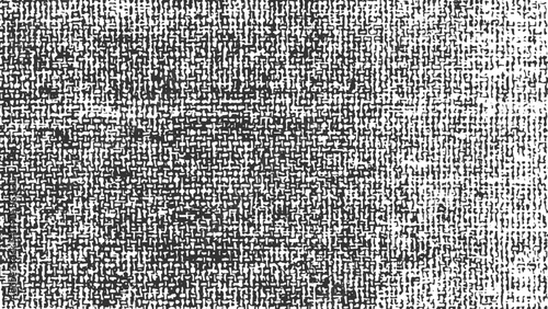 Black and white textured abstract pattern with woven appearance background