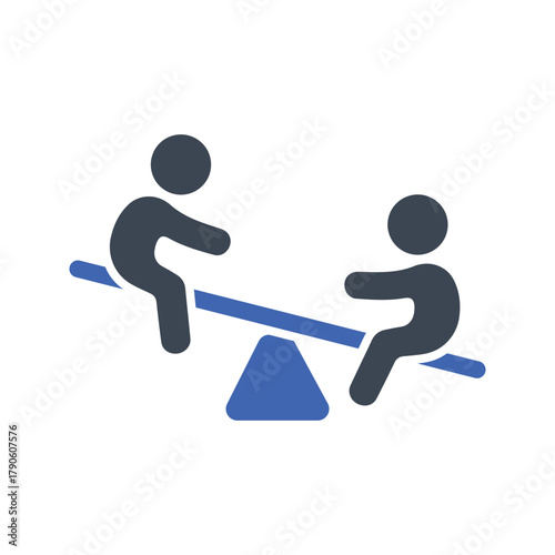 Teeter totter / Kids playing icon