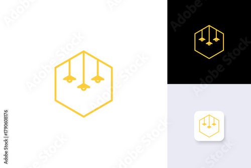 interior logo design illustration vector template