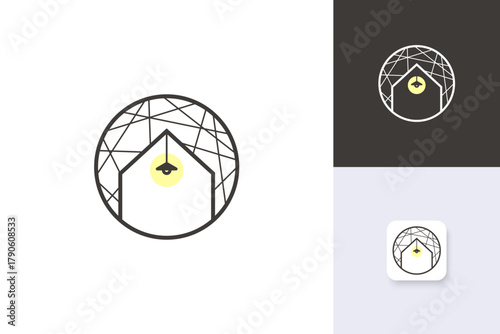 interior logo design illustration vector template
