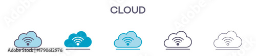 Cloud Element For Design Graphic - Multi Styles