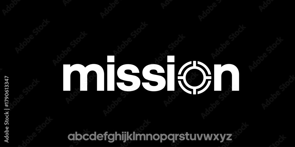 Fototapeta premium Mission logo with target symbol modern design for business.