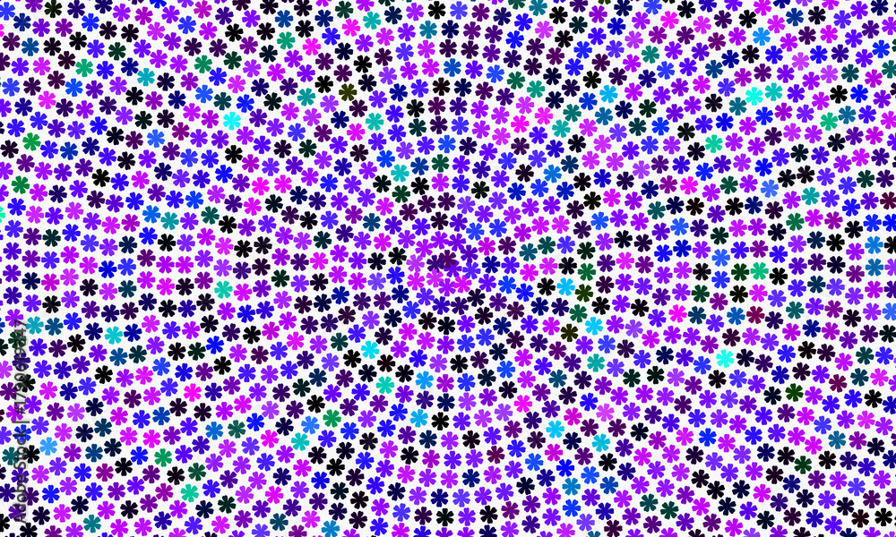 Obraz premium Motifs circulaires dynamiques en dégradé multicolore – Composition graphique sur fond blanc