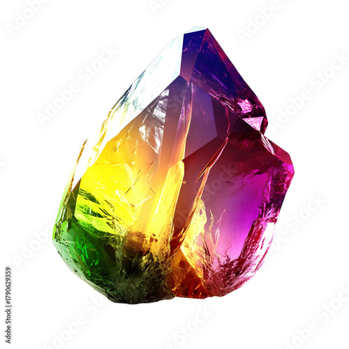 Radiant gemstone cluster shining light high resolution picture