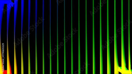 Colorful Soundwaves Abstract: A vibrant graphic of soundwave spectrums that captures the essence of music, science, or technology. With colorful hues and a minimalist style.