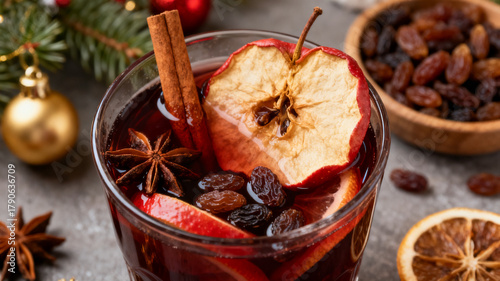 Warm Festive American Office - Christmas Luxury, Bokeh, 16:9 Ratio