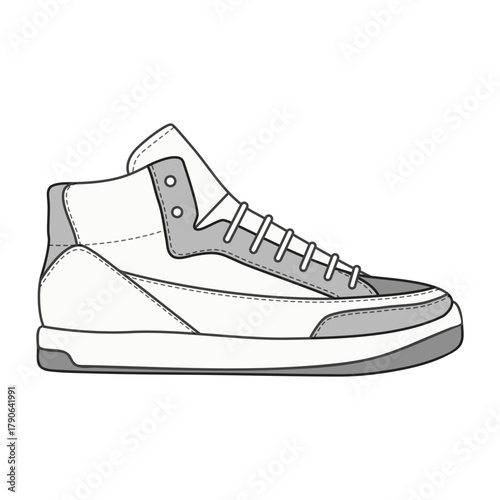 Stylish Shoe Vector Design Illustration.