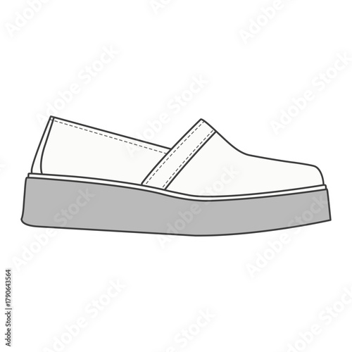 Stylish Shoe Vector Design Illustration.