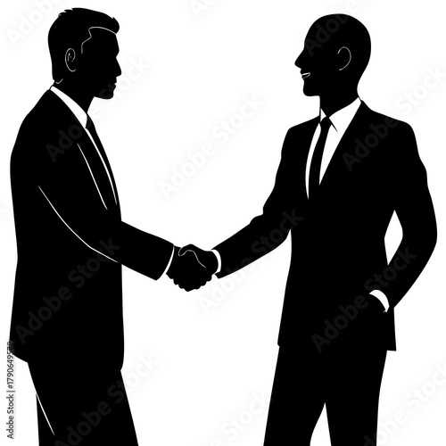 business people shaking hands in agreement.