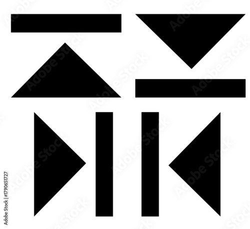 Free Download Stylish white music control icons — play, pause, forward, and rewind symbols designed for audio apps, UI, UX, and modern digital media projects. - GFXLoad