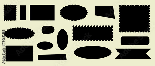 vector set of photo frames