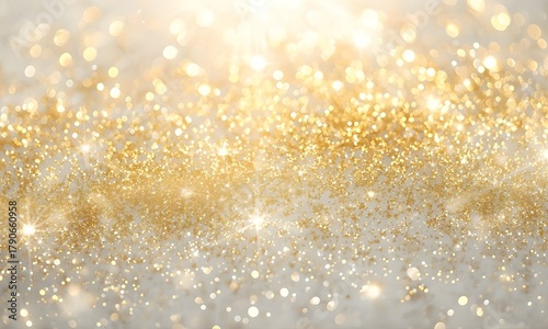 Radiant Gold Glitter A Sparkling Texture for Celebratory Backgrounds and Festive Design Elements