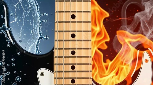 Electric Guitar - A Symphony of Fire and Lightning in Music.