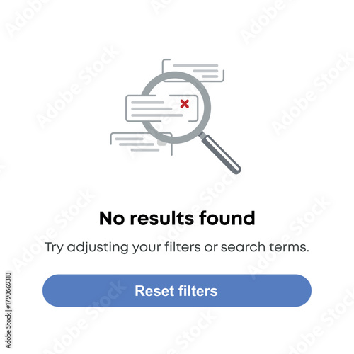 No Results Found – Search Empty State
