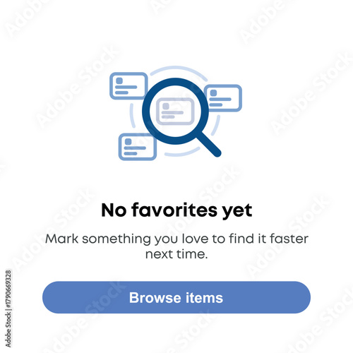 No Favorites Yet – Empty State Illustration
