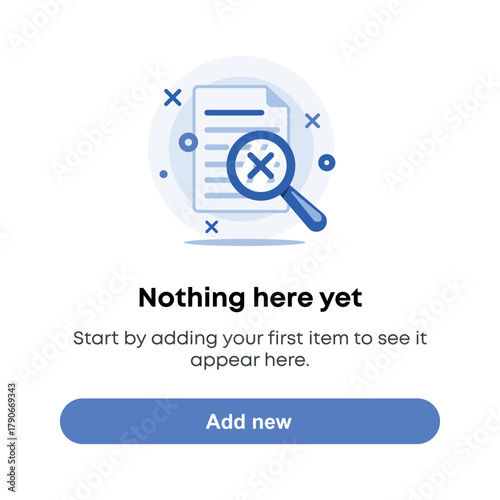 Nothing Here Yet – Empty State Illustration
