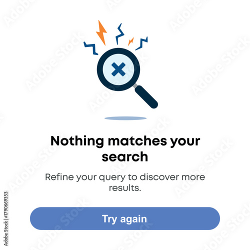 Nothing Matches Your Search – Search Empty State
