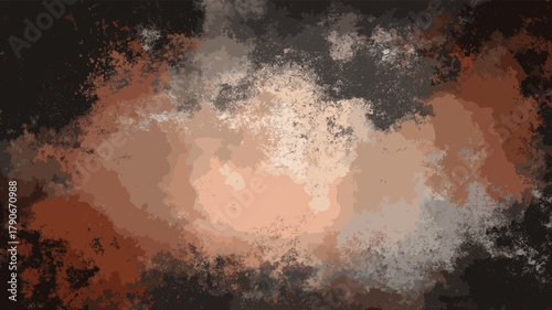 Grunge textured wall surface showing peeling paint and cracks. Vector grunge texture background or wallpaper