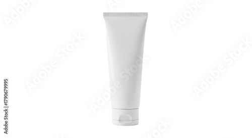 Empty Cosmetic Tube Mockup on Transparent Background