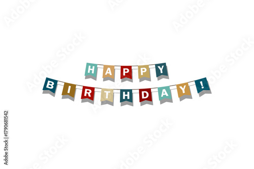 Happy Birthday - card. Vector stock illustration eps10. Adobe Illustrator Artwork