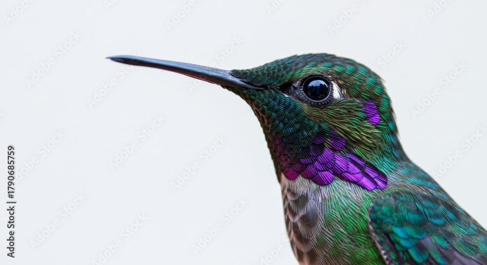 Obraz premium Hummingbird perches gracefully in natural habitat