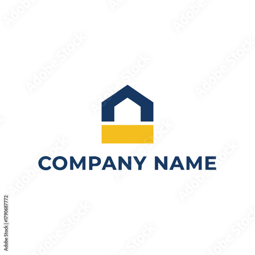 Modern House Logo Design Concept