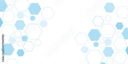 abstract geometric blue texture background. blue hexagon 3D background texture. 3d rendering illustration. Clear pattern abstract background hexagon .Futuristic abstract banner.