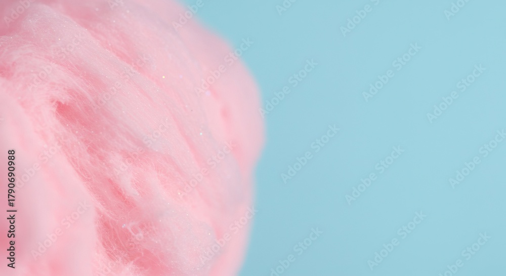 Fototapeta premium Abstract pastel pink and light blue backdrop texture resembling sugary frosting or cotton candy, perfect for dessert themes and product display ,sweet ,confectionery ,pink
