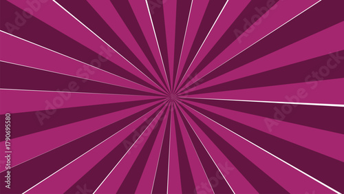 Striking sunburst pattern with alternating shades of purple rays emanating outward