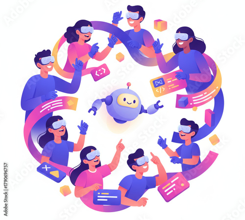 VR Teamwork A Robot Facilitating Collaboration in Virtual Reality