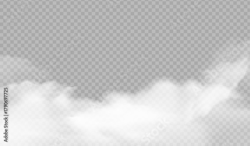 Realistic Ground Fog Overlay with Soft Diffusion PNG overlay

