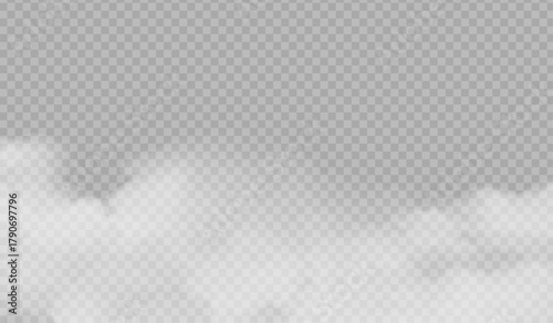 Realistic Ground Fog Overlay with Soft Diffusion PNG overlay

