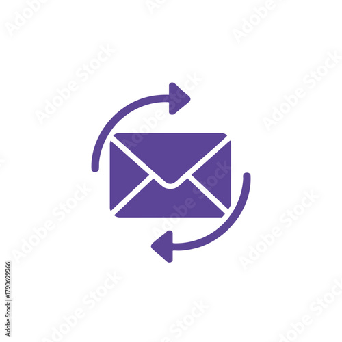 Email message sending and receiving icon