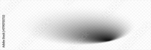 Realistic round shadow and shadow effect. Poster, flyer, business card, banner shadow collection. PNG shadow isolated on transparent background.