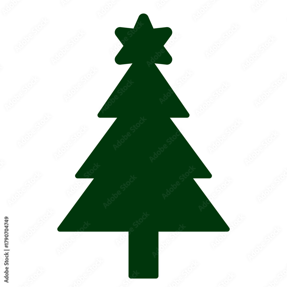 Fototapeta premium christmas tree isolated on white