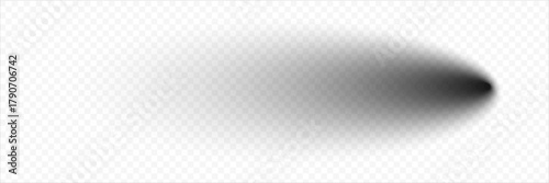 Realistic round shadow and shadow effect. Poster, flyer, business card, banner shadow collection. PNG shadow isolated on transparent background.