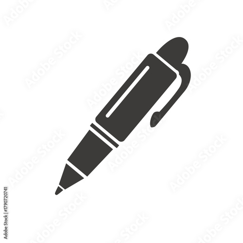 Fountain Pen Vector Icon Illustration Writing Tool Ink Pen Calligraphy Luxury Nib Classic Elegant Design Writing Concept Education School