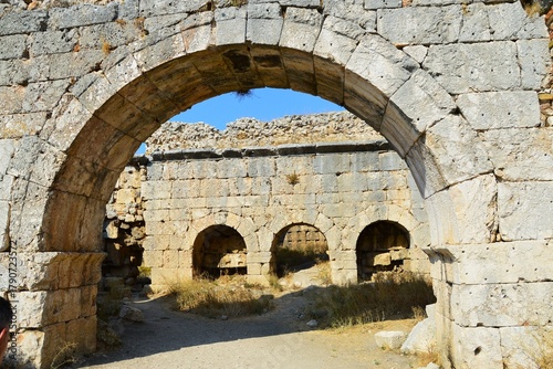 die Ruinen in Tlos,Lykien,Türkei