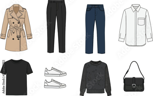 Chic and versatile wardrobe essentials for a stylish everyday look.