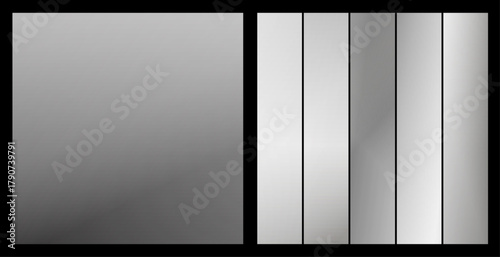 Abstract gradient background and palette, monochrome grey, for professional and minimalist design