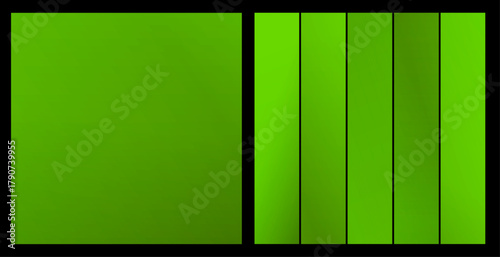 Abstract gradient background and palette, shades of green, for nature and wellness branding