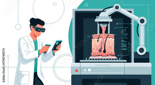 Innovative skin bioprinting technology for medical research and personalized medicine