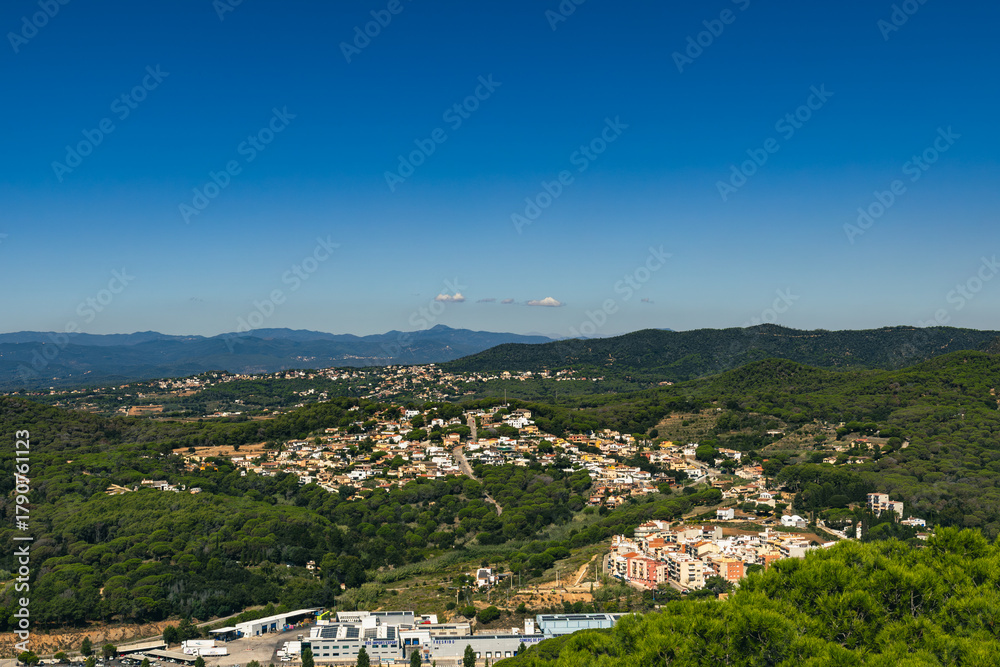 Fototapeta premium village in the mountains