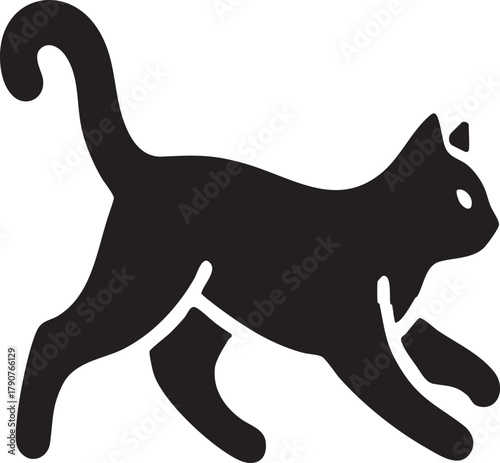 Photography cat silhouette vector