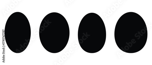 set of egg icon, Easter egg vector, egg icon set.