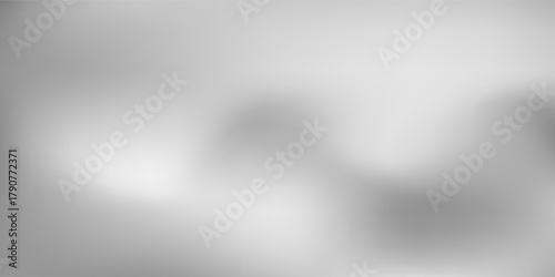 Silver foil background with metal mirror texture. Chrome gradient surface with light gloss simple abstract
