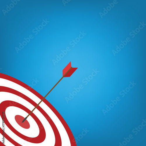 Arrow hits the target center	