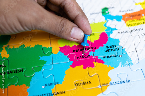 Political map of India