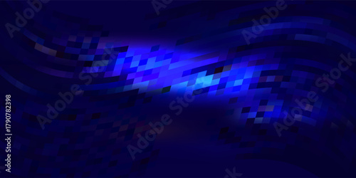 Digital Transformation Concept with Futuristic Data Flow and Smart Technology Visualization. Abstract Big Data, Artificial Intelligence AI, and Automation Design. Tech and Science Vector Illustration.